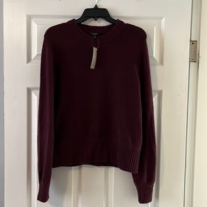 NWT J.CREW Burgundy Sweater